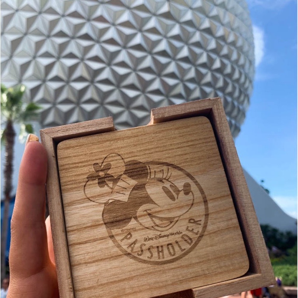 Disney Chef Minnie Mouse Wooden Coaster Set of 4